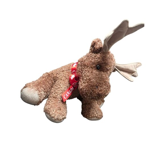 Wild Wonderz Canada Brown Moose 12"' Plush Stuffed Animal - Picture 3 of 9